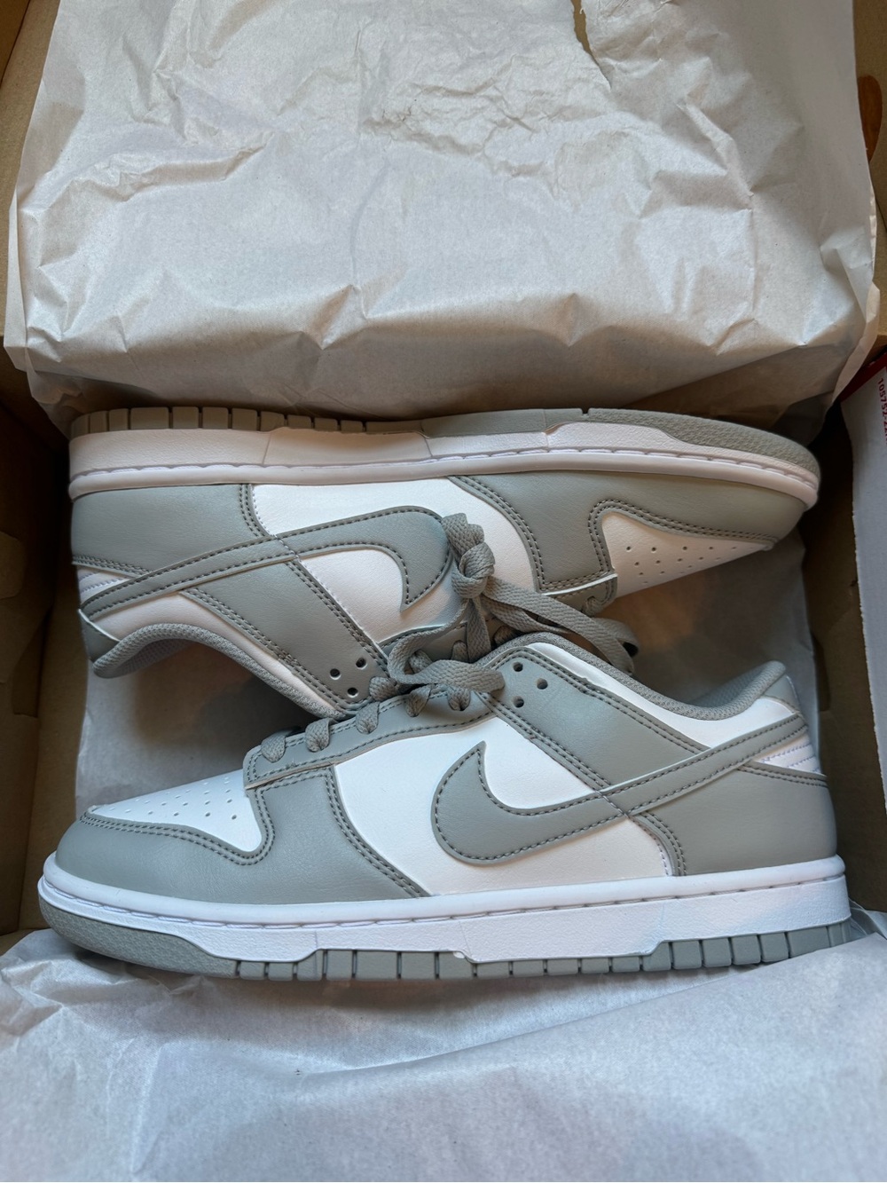 Nike Dunk Low Retro - White and Smoke Grey